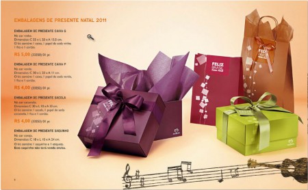Embalagens de Presente de Natal 2011